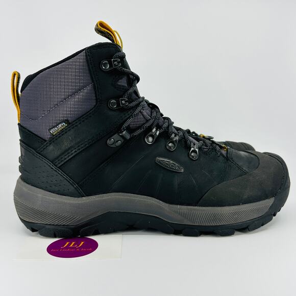 KEEN Men's Revel IV Mid Polar Waterproof Insulated Boots Black 1023618 Size 8.5 - Picture 1 of 11